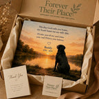 Gift-ready personalized pet memorial canvas for someone grieving a beloved pet