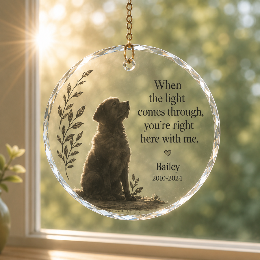 Pet loss sympathy hanging ornament gift