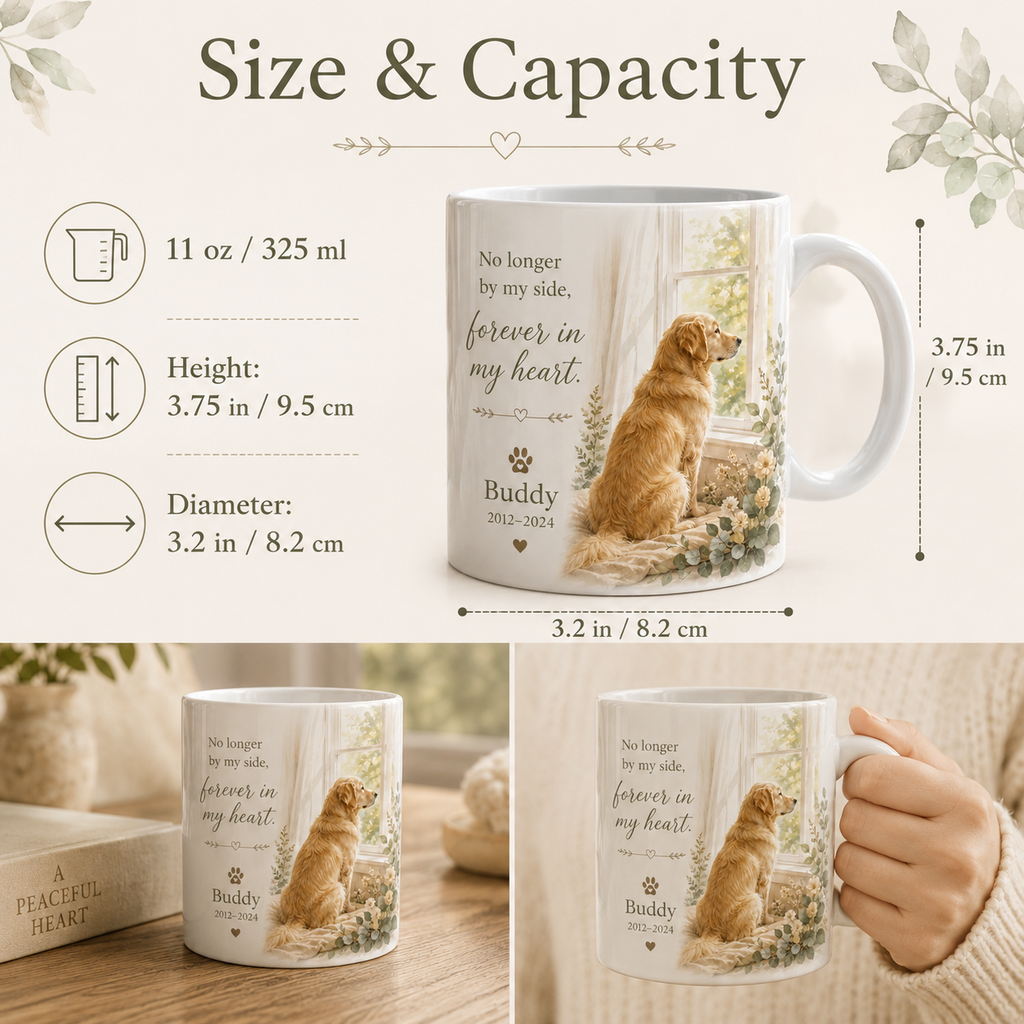 11oz pet memorial mug size and capacity guide for coffee or tea